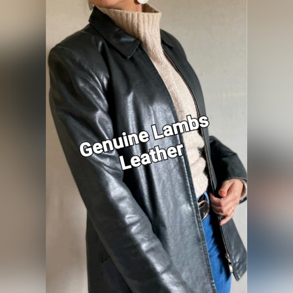 ALFANI Jacket Lambs Leather L NWOT - Picture 1 of 6